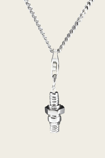 Zilveren Bougie hanger en/of bedel