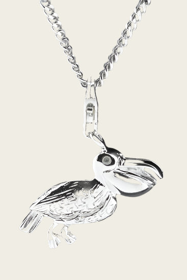 Silver Pelican pendant and/or charm