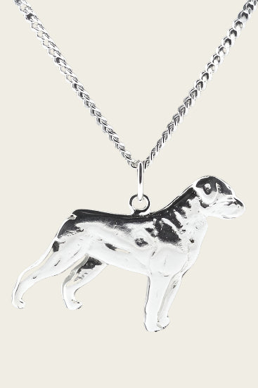 Silver Dog Necklace Pendant