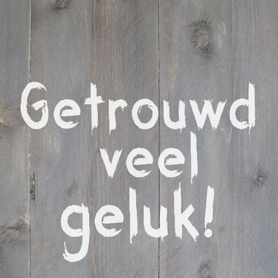 Greeting card "Married good luck"