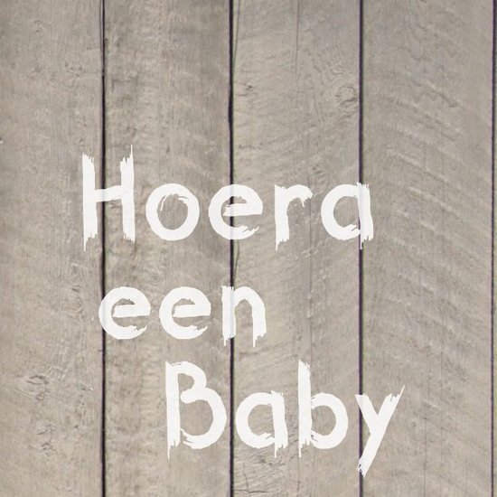 Wenskaart "Hoera een baby"