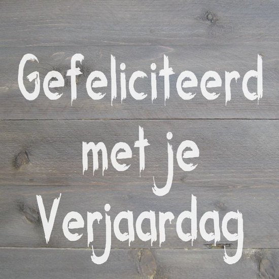 Wenskaart "Gefeliciteerd met je verjaardag"