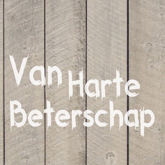 Wenskaart "Van harte beterschap"
