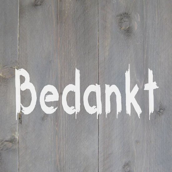 Wenskaart "Bedankt"