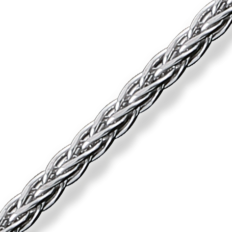 Zilveren Ketting Parijs - dikte 2,0 mm - 38/4042/45/50/60/70/80/90/100 cm