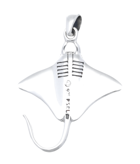Silver Manta Necklace Pendant