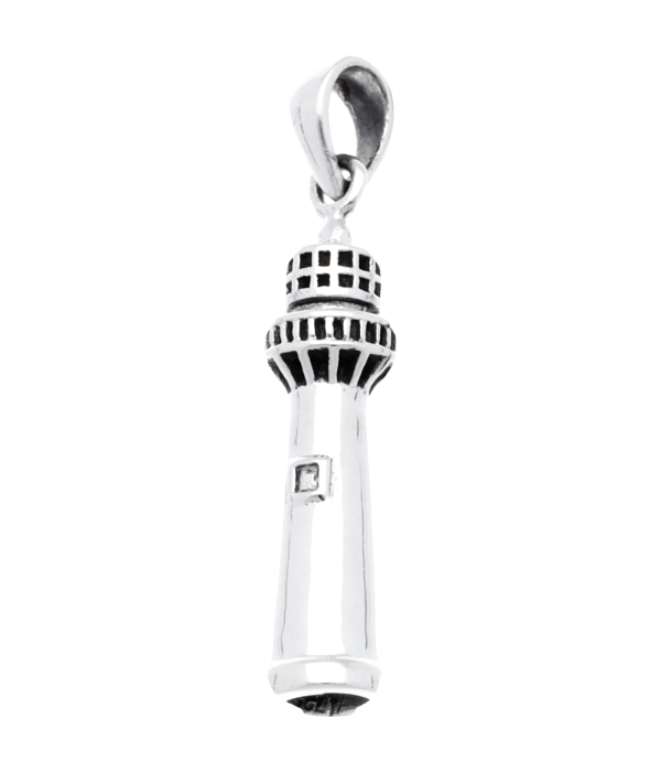 Zilveren Vuurtoren kettinghanger