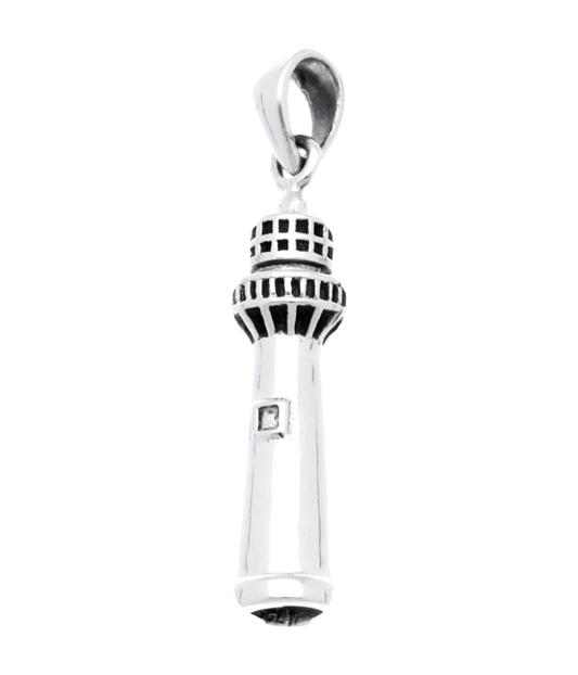 Zilveren Vuurtoren kettinghanger