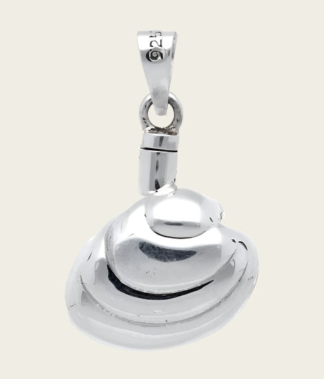 Zilveren Ashanger Schelp kettinghanger