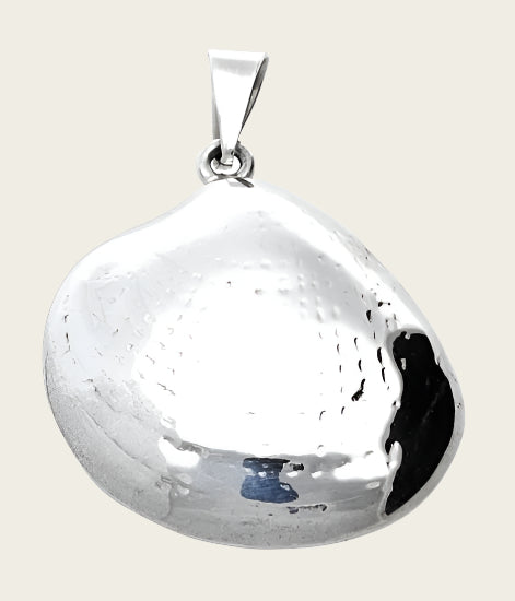 Zilveren Venus schelp XL kettinghanger