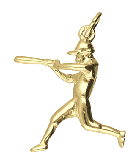 Gouden Honkbal slagman kettinghanger