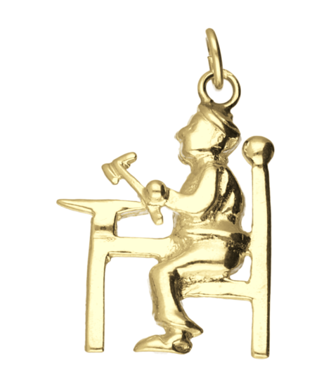 Golden Blacksmith Necklace Pendant