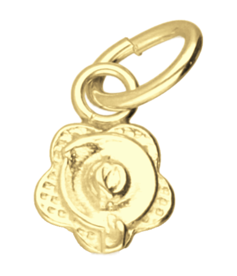 Gouden Vergeetmijnietje klein kettinghanger