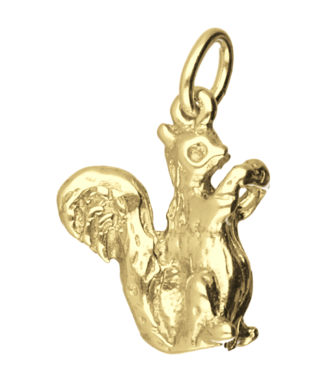 Gouden Eekhoorn kettinghanger