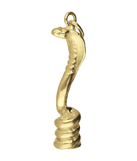 Golden Snake Cobra XL Necklace Pendant