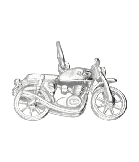 Silver Motor Small Necklace Pendant