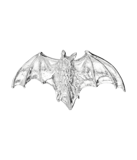 Silver Bat large necklace pendant