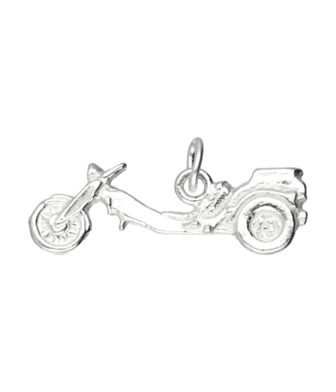 Silver Trike Motor Flat Chain Pendant