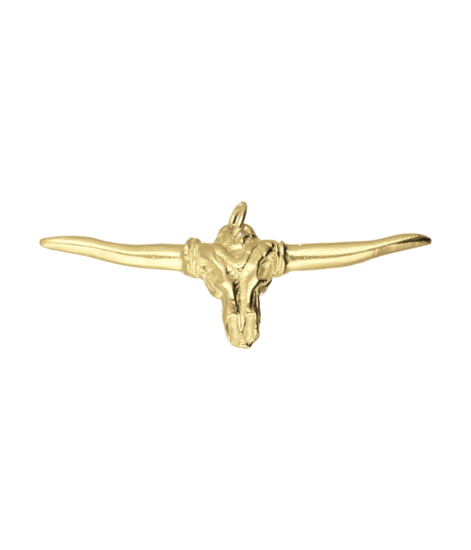 Gouden Taurus schedel kettinghanger