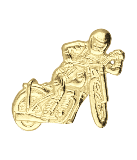 Golden Motor off the road with rider chain pendant