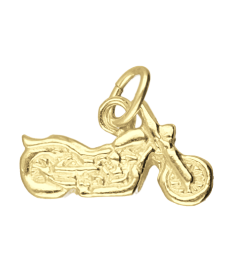 Gouden Amerikaanse motor vlak klein kettinghanger