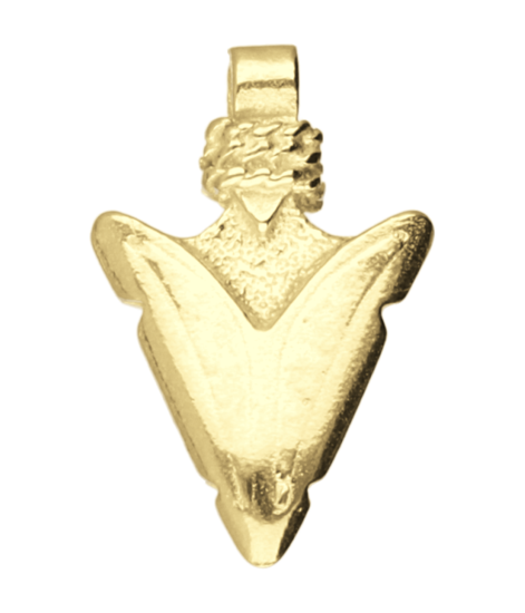 Gouden Pijlpunt klein kettinghanger