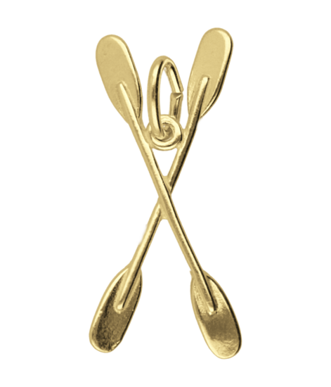 Golden Paddles Necklace Pendant