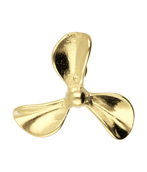 Gouden Schip schroef groot ketting hanger
