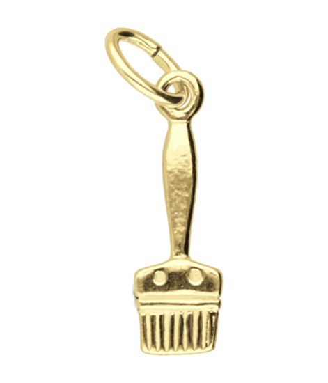 Golden Tassel Small Necklace Pendant