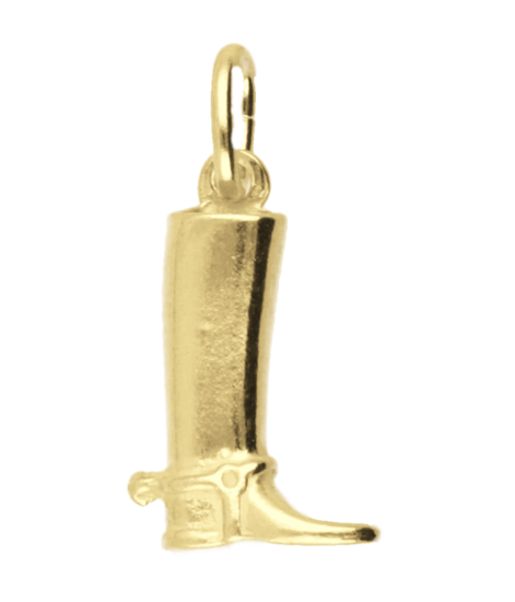 Golden Riding Boots Medium Chain Pendant