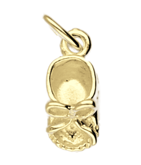 Gouden Babyschoen ketting hanger