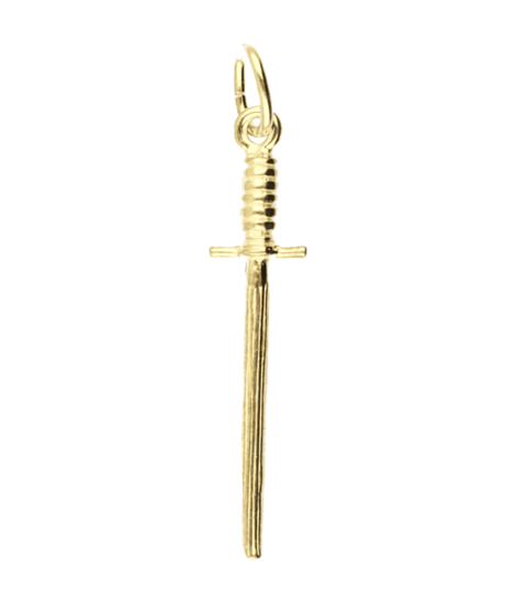 Gouden Aanzetijzer ketting hanger
