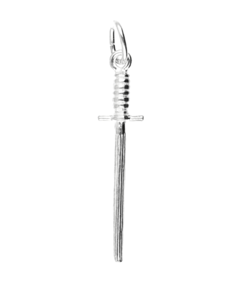 Zilveren Aanzetijzer ketting hanger