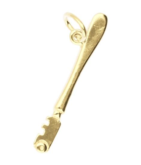 Gold Glass Cutter Necklace Pendant