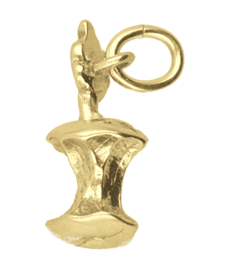 Gouden Appel klokhuis ketting hanger