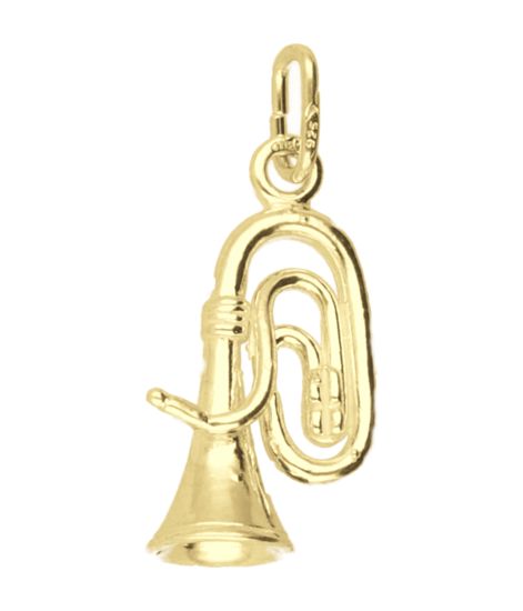 Gouden Tuba ketting hanger