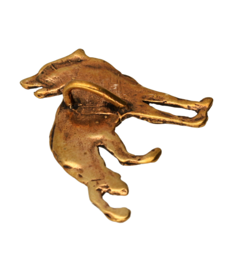 Wolf ketting hanger - brons