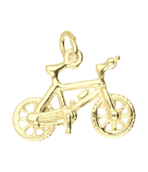 Golden Mountain Bike Necklace Pendant at a competitive price – Mooye jewelry