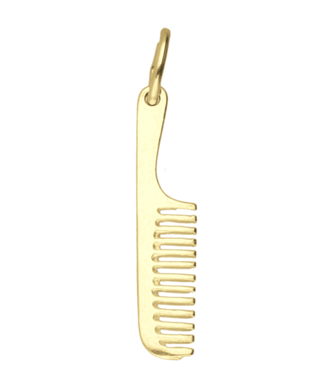 Gouden kam met steel kettinghanger