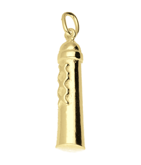 Gouden Amsterdammertje nr. 4 kettinghanger