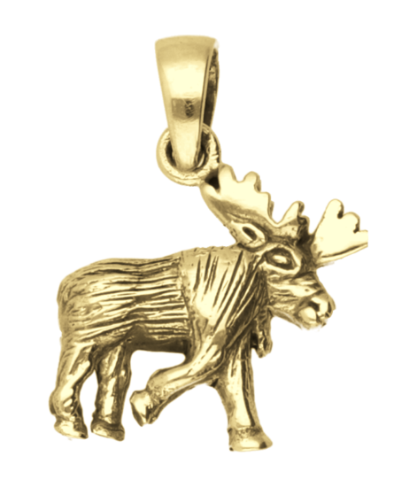Gouden Eland kettinghanger