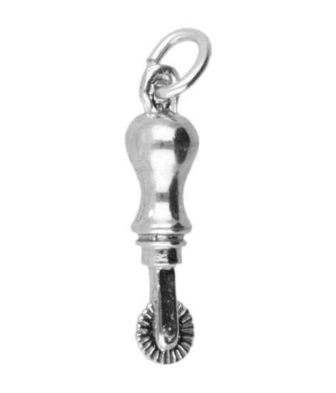 Silver Eraser Wheel Necklace Pendant