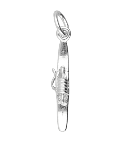 Zilveren Weefspoel ketting hanger