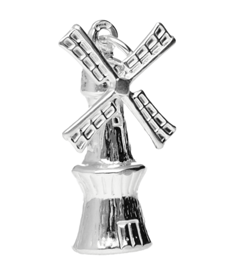 Silver Stellingmolen necklace pendant