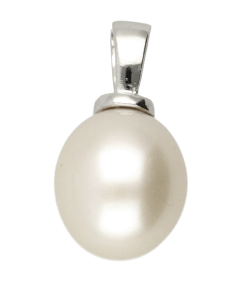 Silver Pearl Drop Pendant