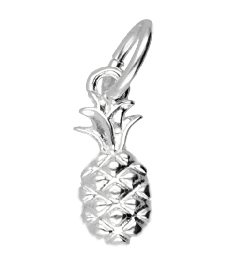Zilveren Ananas klein kettinghanger