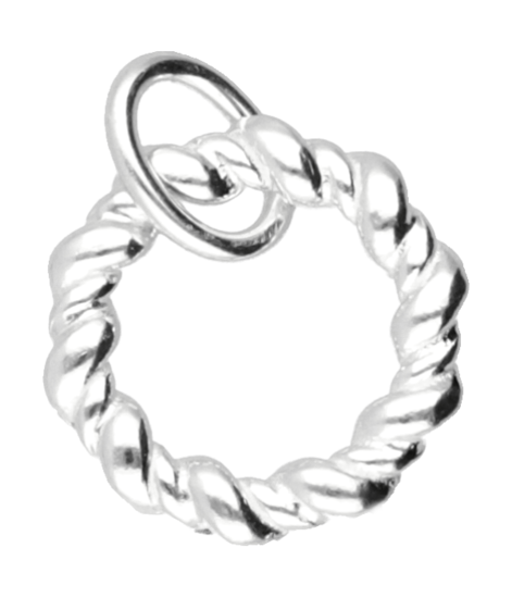 Zilveren Karma klein kettinghanger