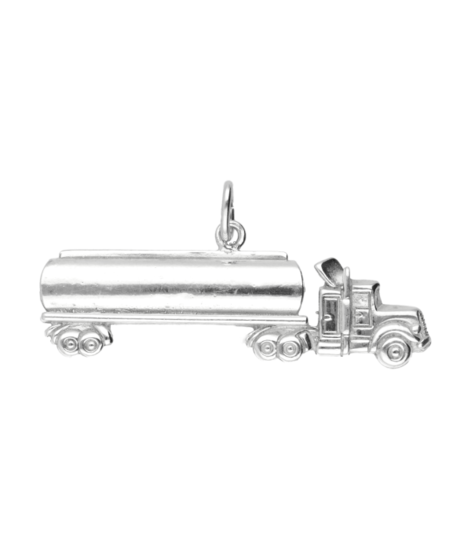 Silver Truck XL Necklace Pendant