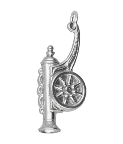 Silver Cannon Antique Medieval Necklace Pendant