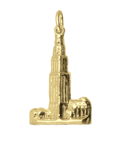 Golden Martini Tower Groningen Necklace Pendant